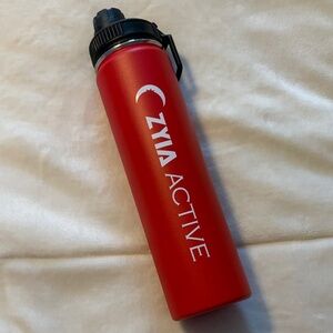 ZYIA Active Red Sports Stainless Steel Water Activity Bottle 24 oz BPA Free